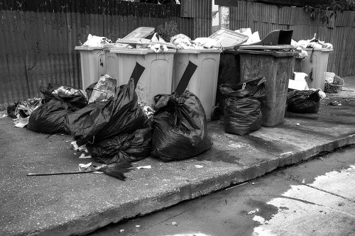 Professional waste removal team at work in Chelsea office