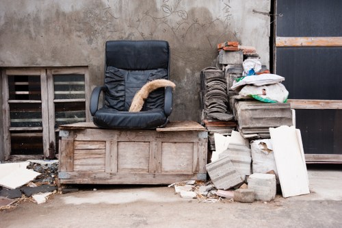 Business waste removal truck operating in Chelsea